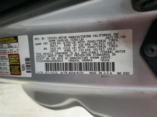 2010 TOYOTA TACOMA ACCESS CAB