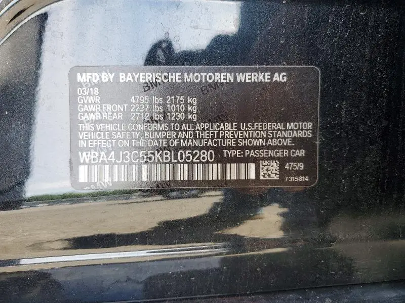 2019 BMW 430XI GRAN COUPE  