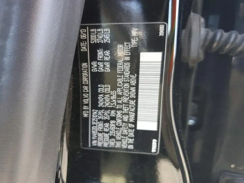2014 VOLVO XC60 3.2  