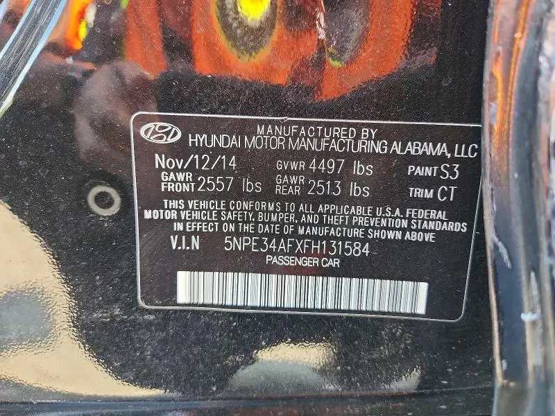2015 HYUNDAI SONATA SPORT  