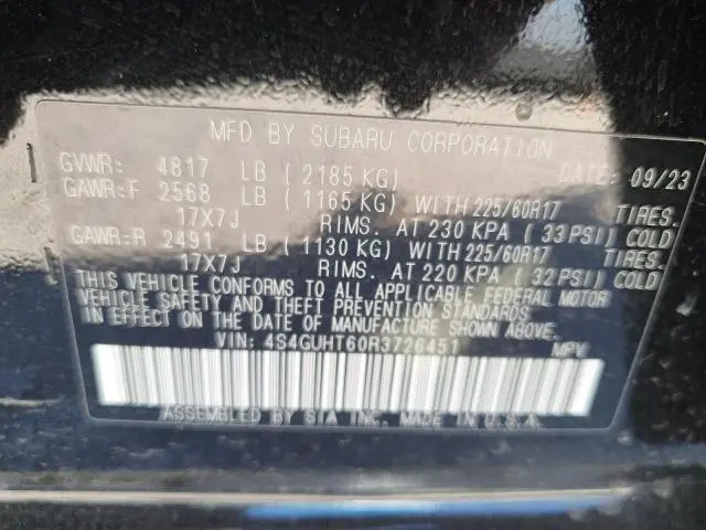 2024 SUBARU CROSSTREK WILDERNESS  