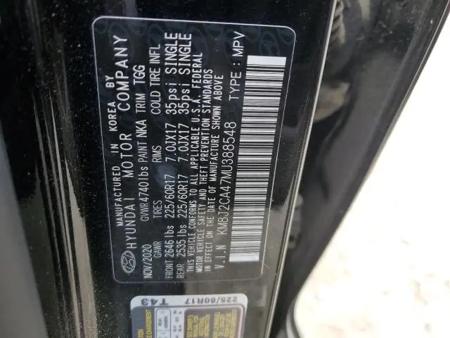 2021 HYUNDAI TUCSON SE  