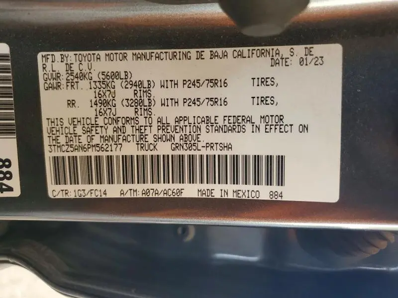 2023 TOYOTA TACOMA SR5 V6  