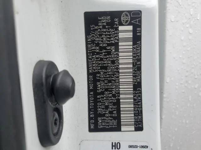 2015 TOYOTA COROLLA L  