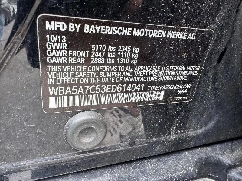 2014 BMW 528 XI  