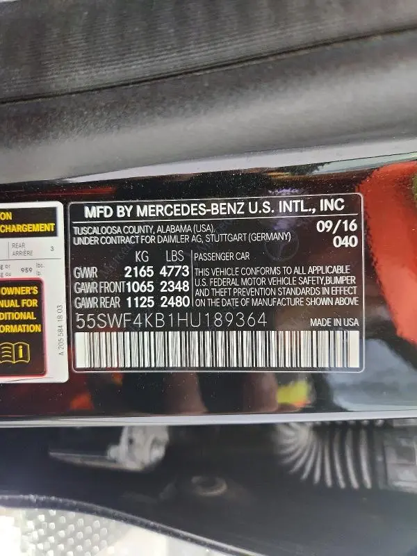 2017 MERCEDES-BENZ C 300 4MATIC  