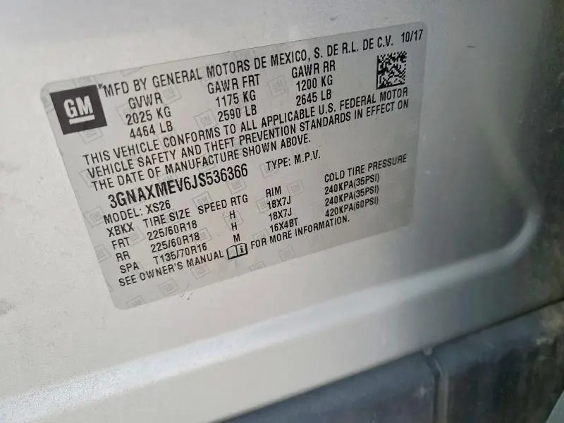 2018 CHEVROLET EQUINOX PREMIER  