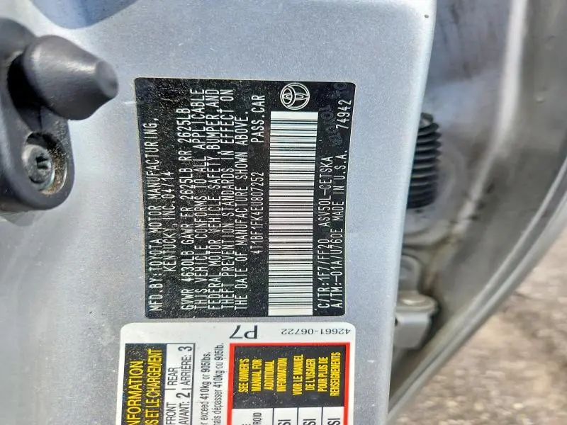 2014 TOYOTA CAMRY SE  