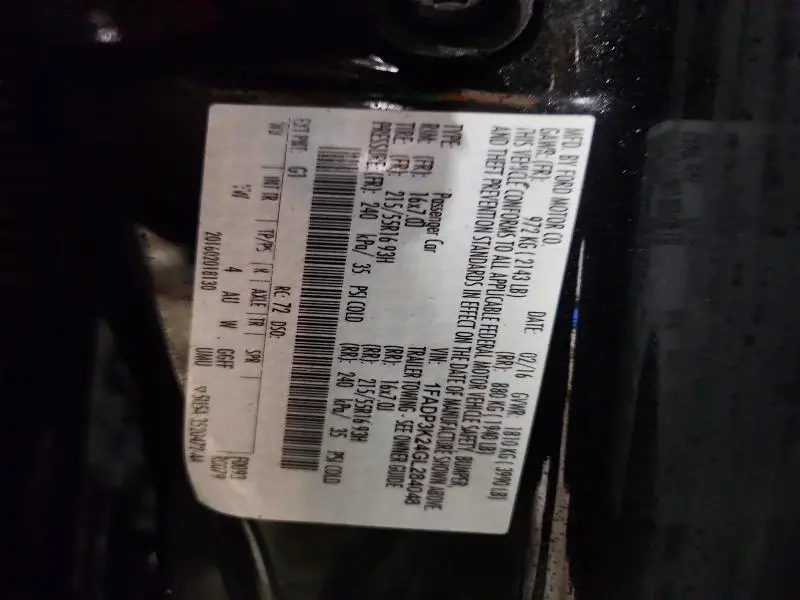2016 FORD FOCUS SE  