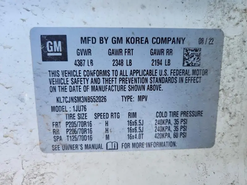 2022 CHEVROLET TRAX LS  