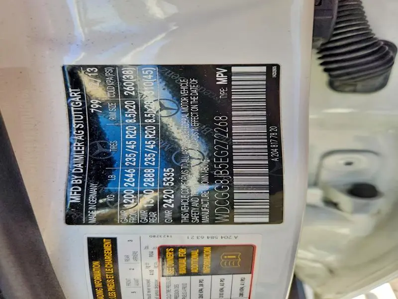 2014 MERCEDES-BENZ GLK 350 4MATIC  