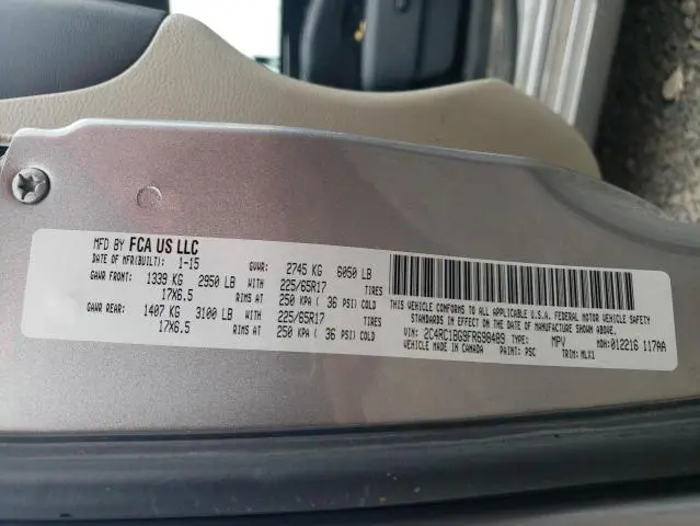 2015 CHRYSLER TOWN & COUNTRY TOURING