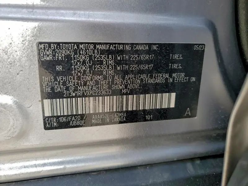 2023 TOYOTA RAV4 XLE  