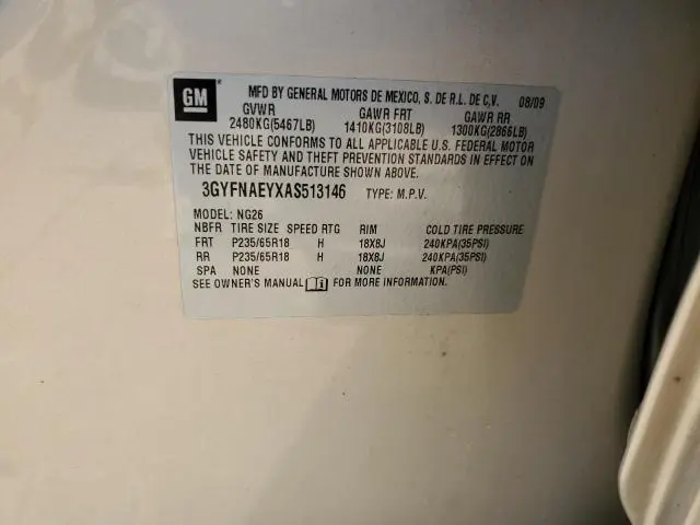 2010 CADILLAC SRX LUXURY COLLECTION  