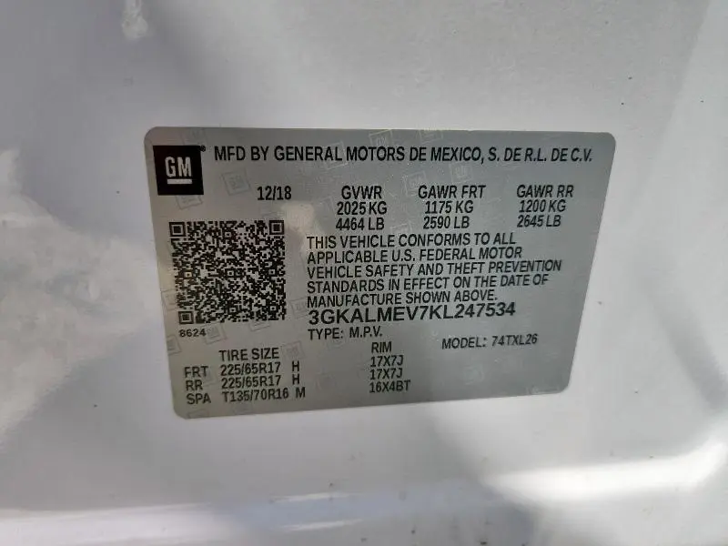 2019 GMC TERRAIN SLE  