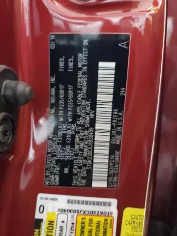 2018 TOYOTA SIENNA LE  