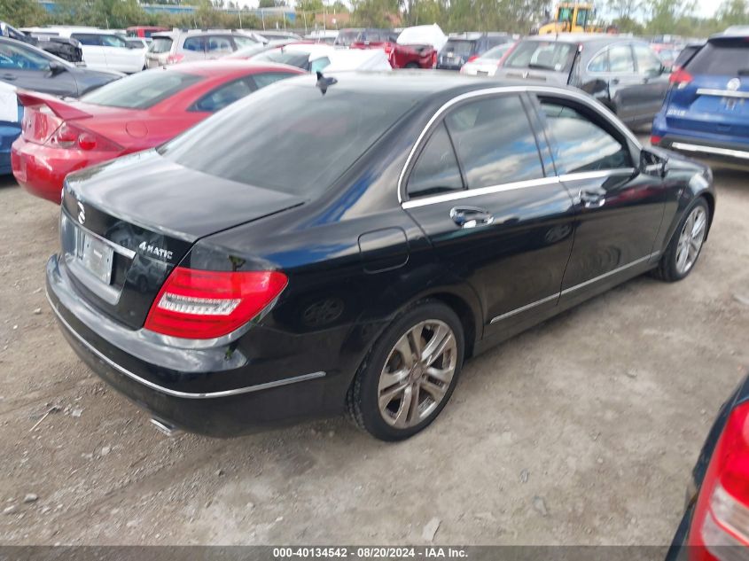 2013 MERCEDES-BENZ C 300 LUXURY 4MATIC/SPORT 4MATIC