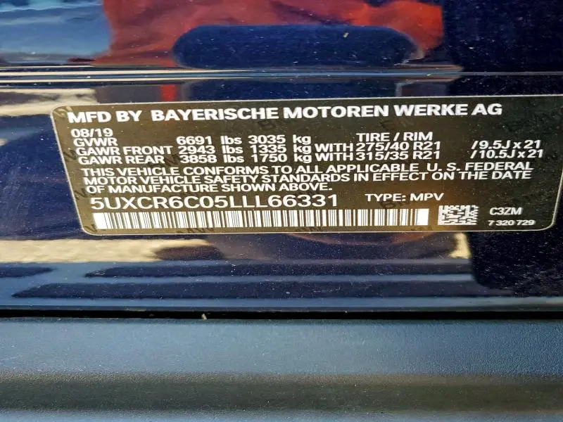 2020 BMW X5 XDRIVE40I  