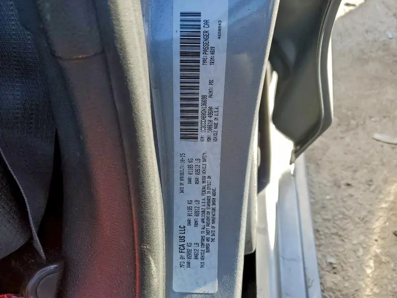 2016 CHRYSLER 200 LIMITED  