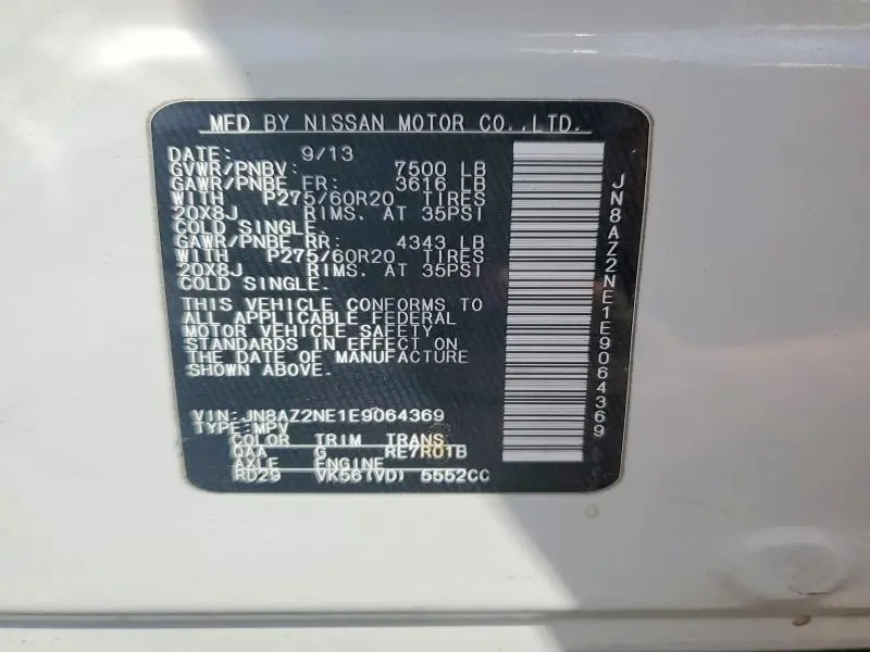 2014 INFINITI QX80 BASE  