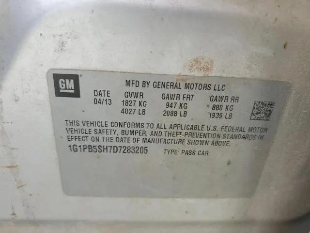 2013 CHEVROLET CRUZE LS