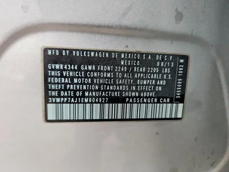 2014 VOLKSWAGEN JETTA S  