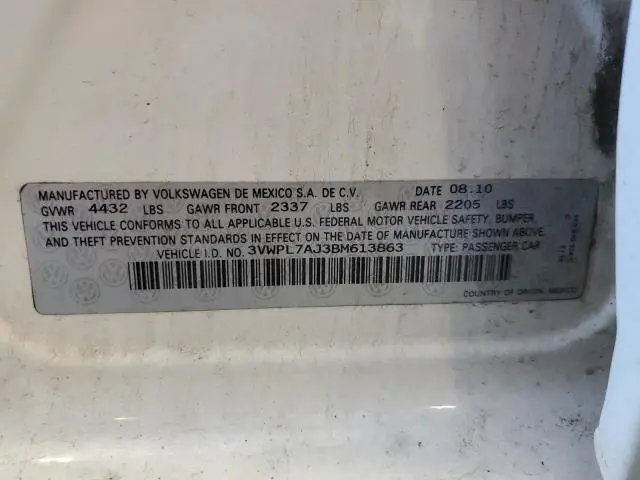 2011 VOLKSWAGEN JETTA TDI  