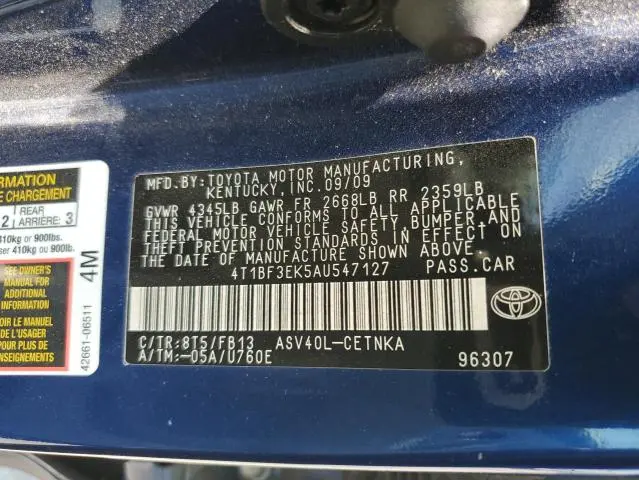 2010 TOYOTA CAMRY BASE  