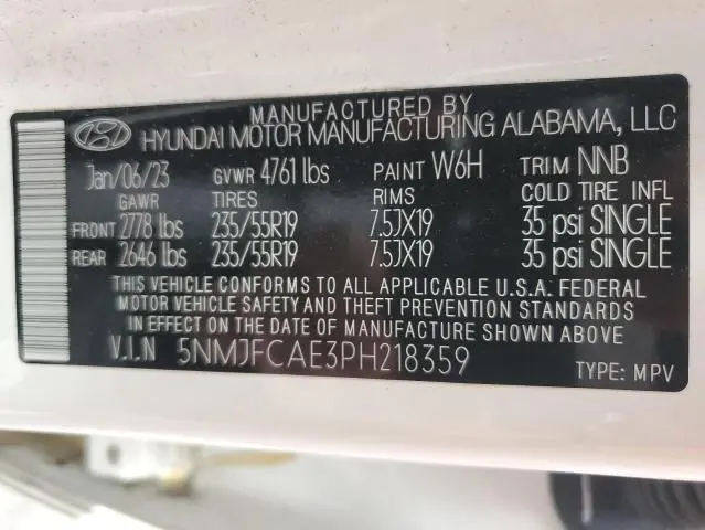 2023 HYUNDAI TUCSON SEL  