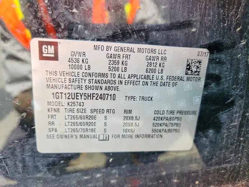 2017 GMC SIERRA K2500 DENALI  