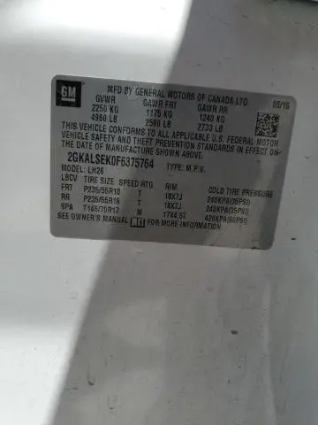 2015 GMC TERRAIN SLT  