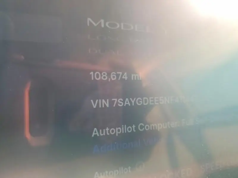 2022 TESLA MODEL Y   