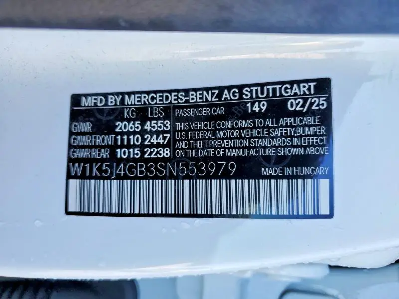 2025 MERCEDES-BENZ CLA 250  