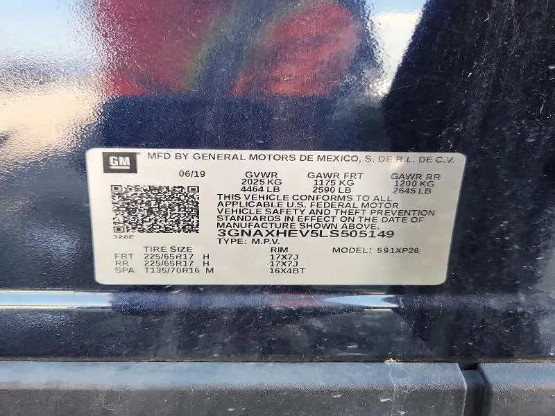 2020 CHEVROLET EQUINOX LS  