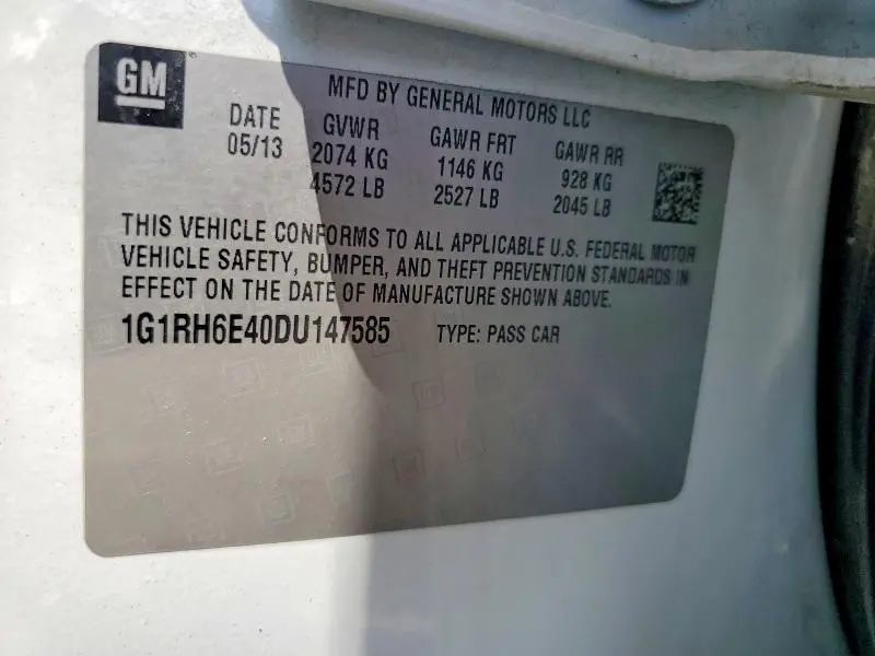 2013 CHEVROLET VOLT   