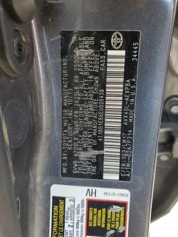2014 TOYOTA AVALON HYBRID  