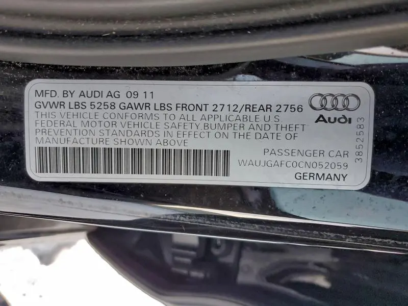 2012 AUDI A6 PRESTIGE  