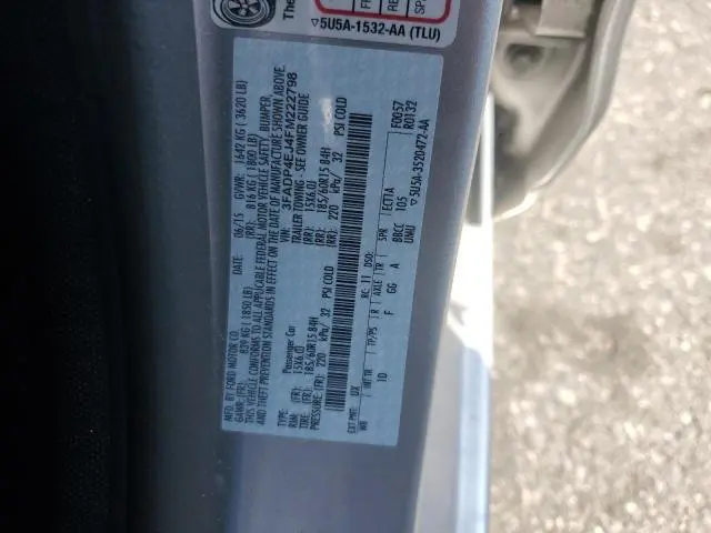 2015 FORD FIESTA SE  