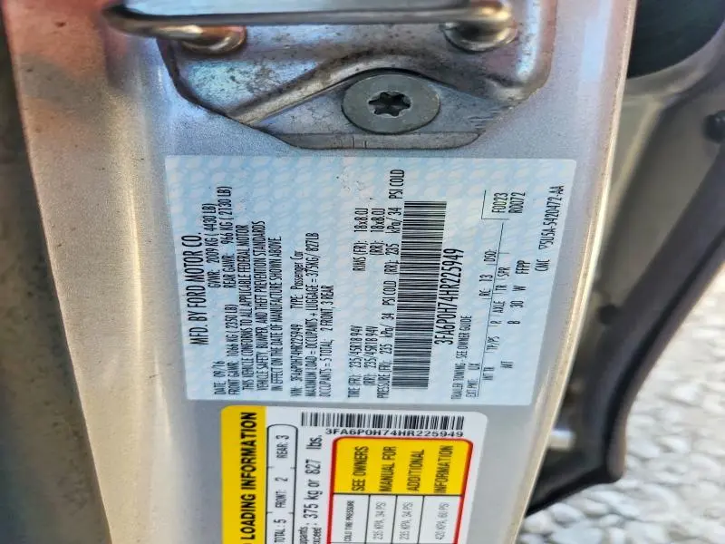 2017 FORD FUSION SE  