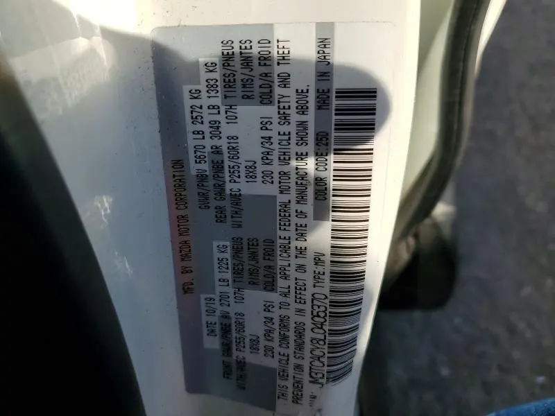 2020 MAZDA CX-9 TOURING  