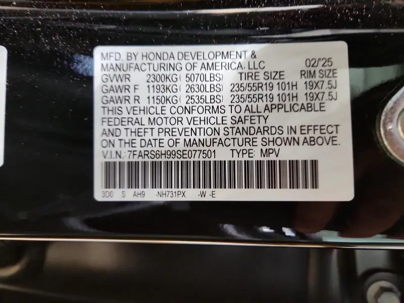 2025 HONDA CR-V SPORT TOURING  