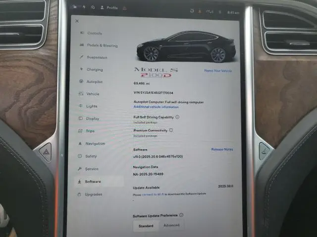 2016 TESLA MODEL S   