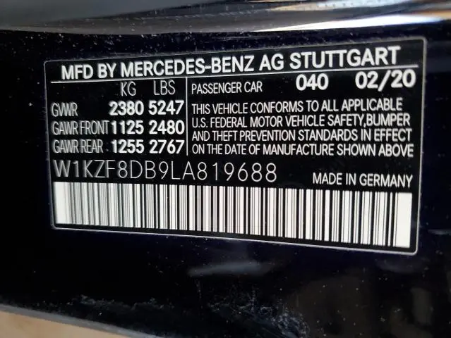 2020 MERCEDES-BENZ E 350  