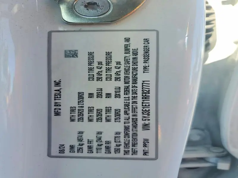 2024 TESLA MODEL 3   