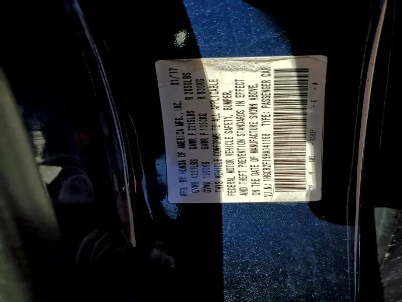 2017 HONDA ACCORD SPORT SPECIAL EDITION  