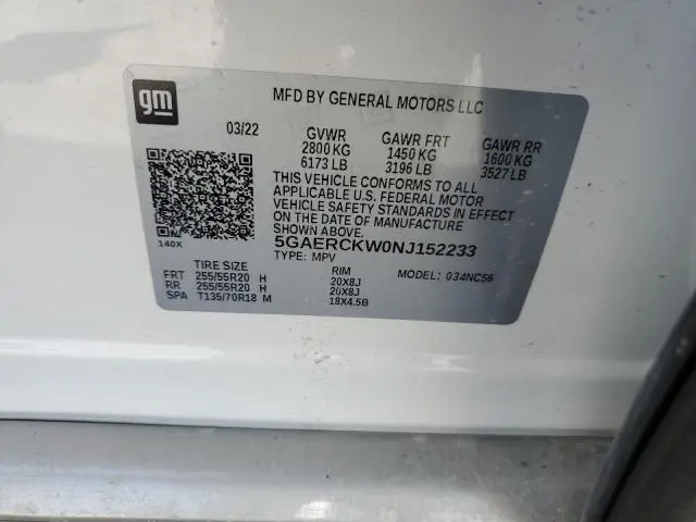 2022 BUICK ENCLAVE PREMIUM  