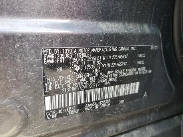 2023 TOYOTA RAV4 LE  