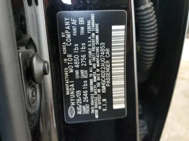 2010 HYUNDAI GENESIS 3.8L  