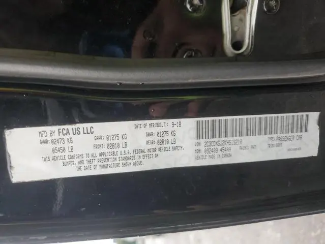 2019 DODGE CHARGER SCAT PACK  