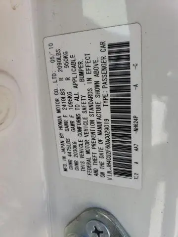 2010 ACURA TSX   
